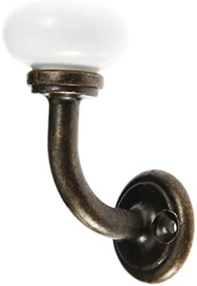 Jeonswod vintage gancho de bronze cerâmica cabide gancho de banheiro parede pendurada chapéu de chave
